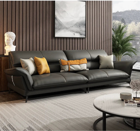 DIPU Tate Minimalist Italian Leather Sofa from DIPU