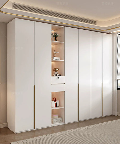 AIWO Lucille European Pine Cream Wardrobe with Dressing Table from AIWO