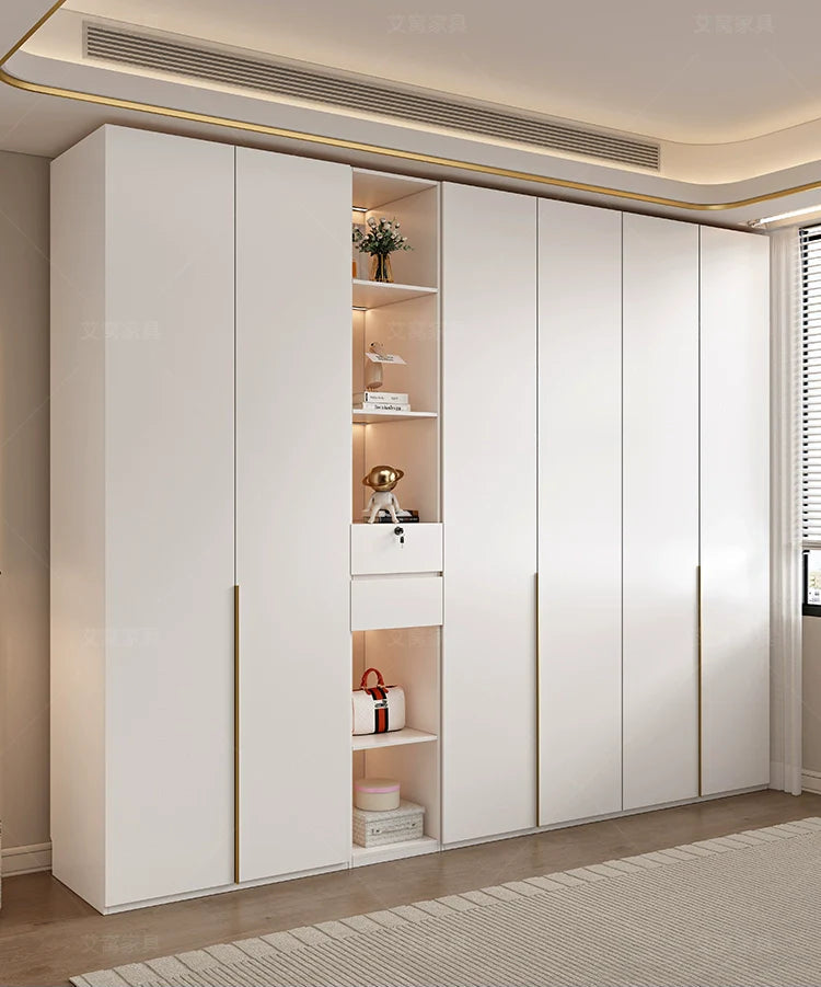 AIWO Lucille European Pine Cream Wardrobe with Dressing Table from AIWO