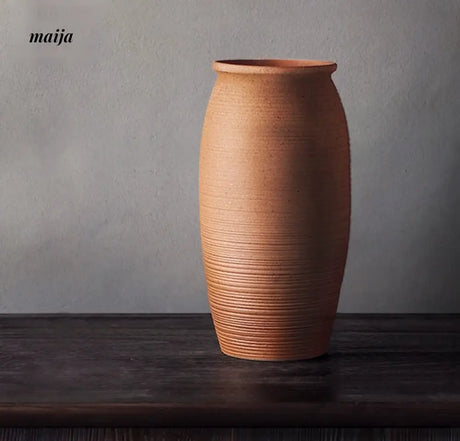 JOTO Handmade Rough Pottery Vase Japanese Flower Ware from JOTO