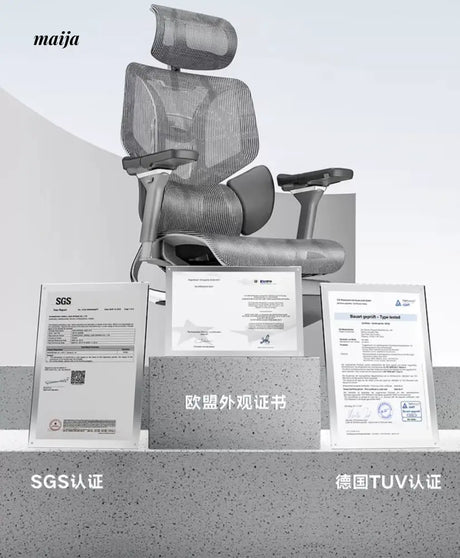 Black and White Ergonomic Office Chair from Hbada