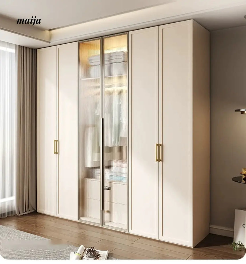 MEIHOUSE French Cream Bedroom Large Top Storage Wardrobe from MEIHOUSE