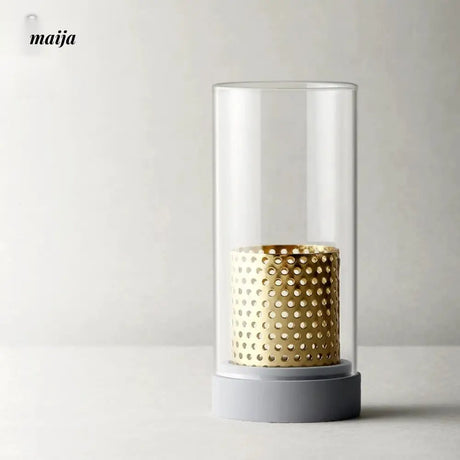 JOTO Eight Year Candle Cup Cement Glass Windproof Candle Holder from JOTO