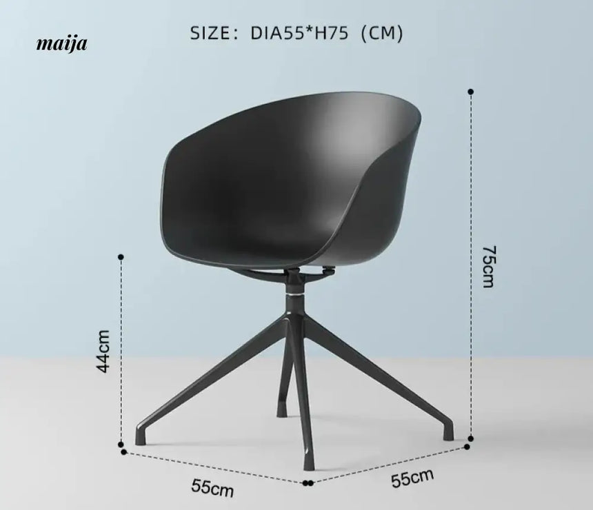 LOWERLEFT Rotating Computer Chair from Lower Left