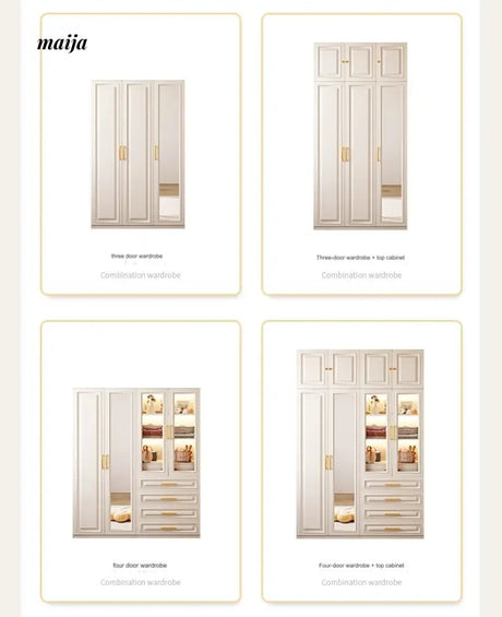 White Retro French Style Wardrobe from maija