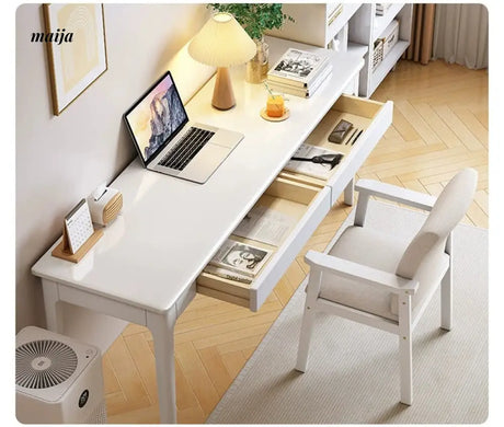 Pioneer Solid Wood Narrow Desk from maija