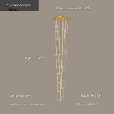 Cannes Staircase Chandelier from maija