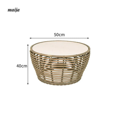 GERMAIN Estelle Rattan Sun Lounger from GERMAIN