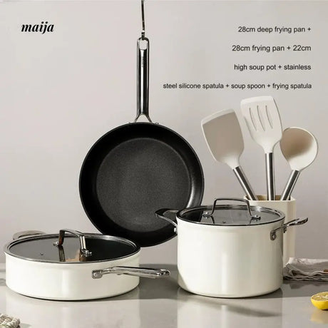 CAROTE Full Set of Non-Stick Soup and Frying Pots from CAROTE