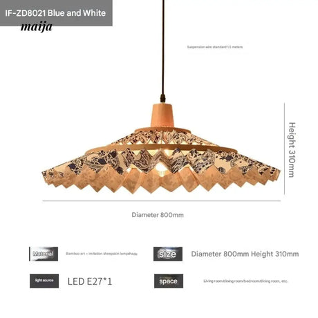 ZHONGSHAN Japanese Ceiling Lamp with Umbrella Design from ZHONGSHAN