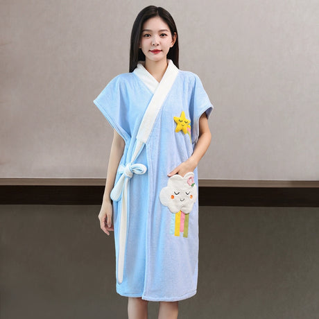 NUANYOU Wearable Bath Towel with Bathrobe from Nuanyou