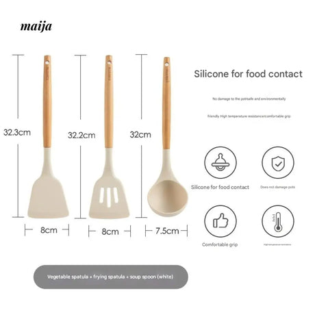 CAROTE Silicone Shovel for Frying and Non-Stick Cooking from CAROTE