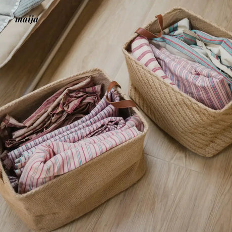MUYE Square Woven Laundry Basket from MUYE
