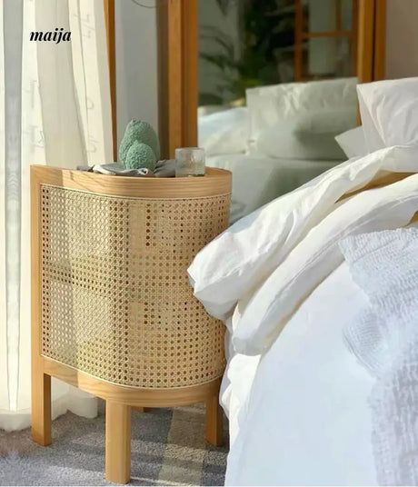 RATTAN CRAFTSMAN Scandinavian Sofa Bedside Table from RATTAN CRAFTSMAN