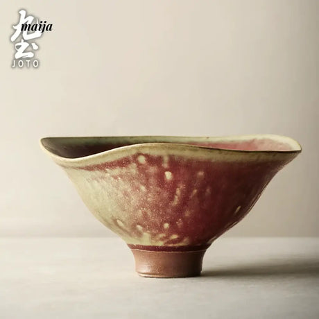 JOTO Japanese Rough Pottery Fruit Plate Sushi Tableware from JOTO