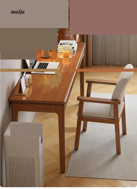 Pioneer Solid Wood Narrow Desk from maija