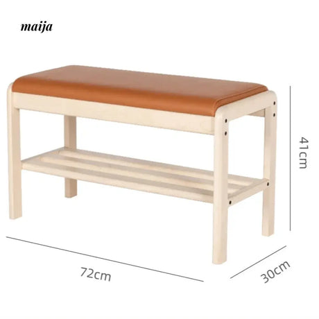 Eliot Solid Wood Shoe Changing Bench from maija