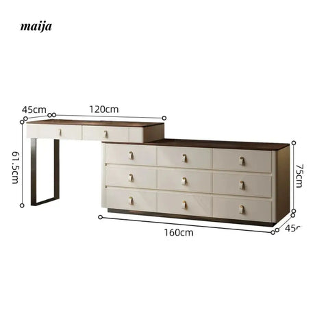 BAIZHI Jaime Dressing Table and Cabinet from BAIZHI
