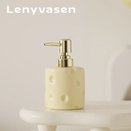 LENYVASEN Soren Shampoo Ceramic Container from LENYVASEN