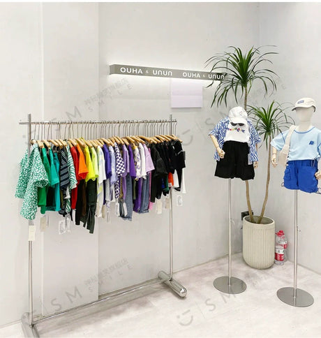 SM Henry Stainless Steel Clothing Hanger Stand from SM