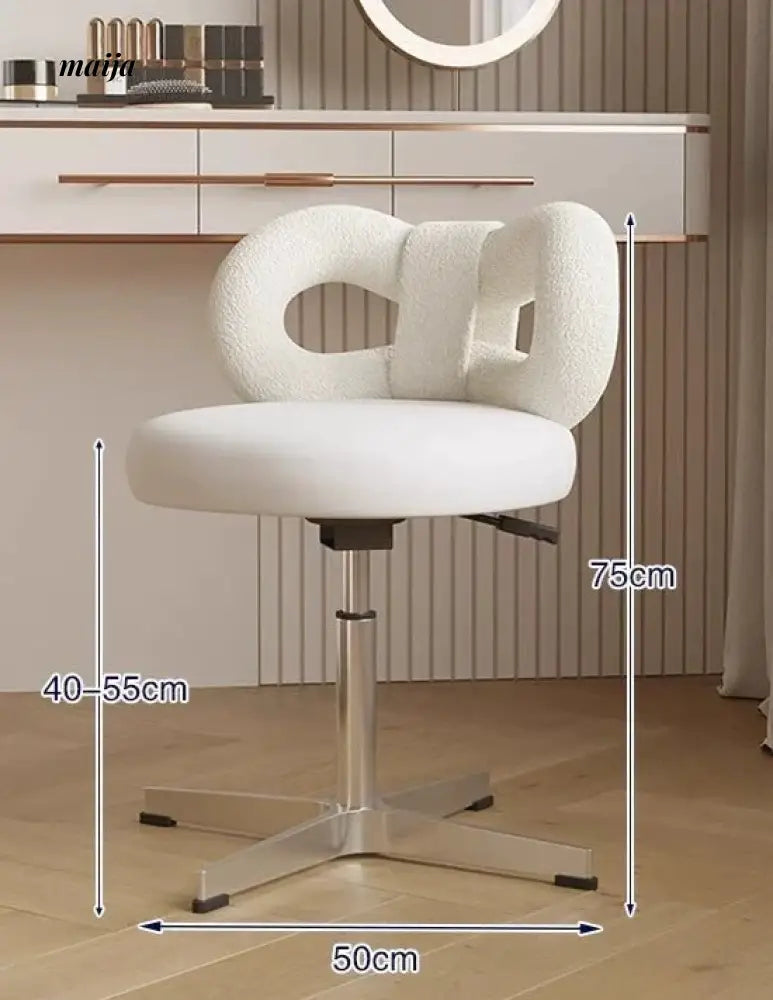 Princess Rotating Cream Dressing Stool from maija