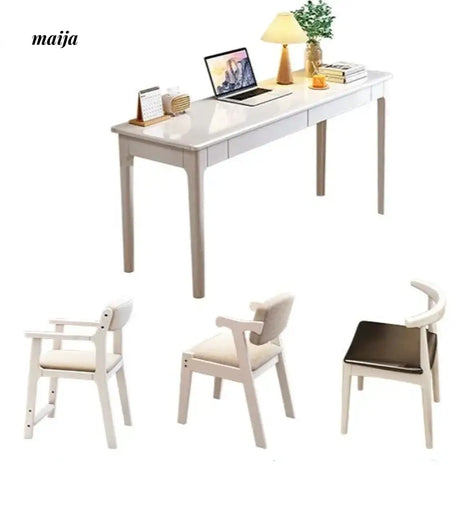 Pioneer Solid Wood Narrow Desk from maija