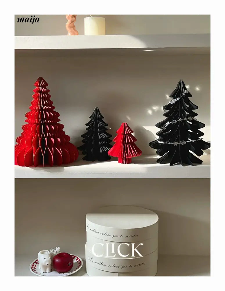 CLICK 3D Christmas Tree Origami Table Decor Stand Prop from CLICK