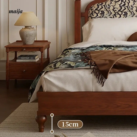 DOSMARS Evelyn Allory Wood Solid Bed from DOSMARS