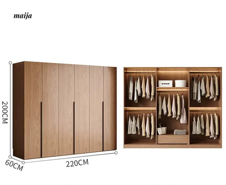 MEIHOUSE French Glass Door Romantic Bedroom Wardrobe Cabinet from MEIHOUSE