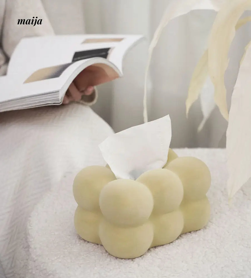 Marshmallow Ceramic Tissue Box from maija