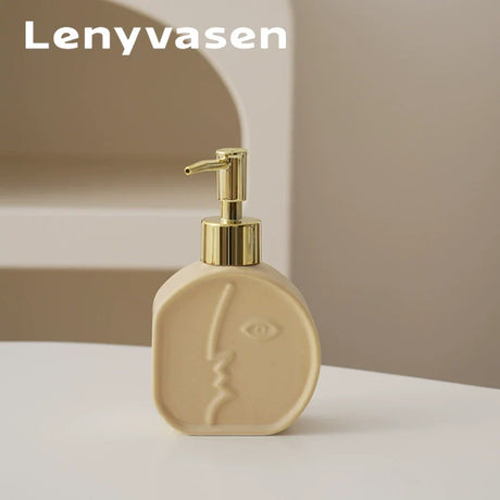 LENYVASEN Iris Ceramic Shower Gel Bottle from LENYVASEN
