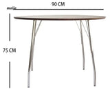 MOODSTORM Lilli Simple Iron Dining Table and Chair Set from MOODSTORM