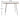 MOODSTORM Lilli Simple Iron Dining Table and Chair Set from MOODSTORM