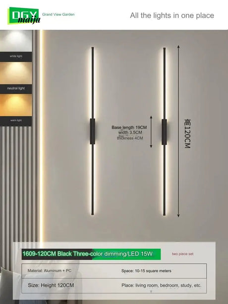 GVG Burke Long Line LED Wall Lamp from GVG