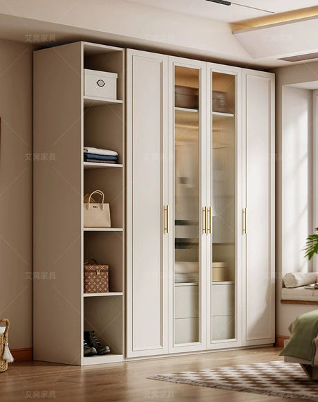 AIWO Marcel Light Luxury Glass Door Wardrobe with Modern Aesthetic from AIWO