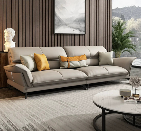 DIPU Tate Minimalist Italian Leather Sofa from DIPU