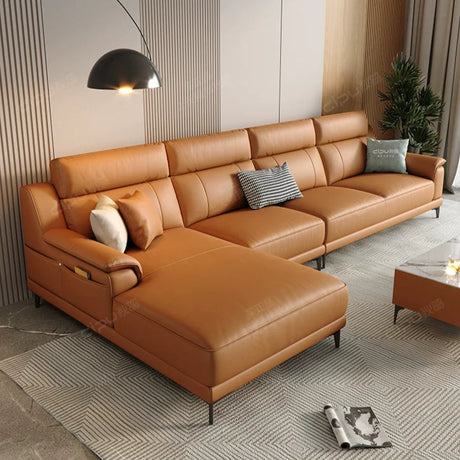 DIPU Emilia Retro Italian Leather Sofa from DIPU