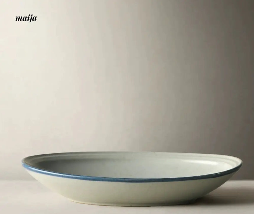 JOTO Japanese Blue and White Ceramic Soup Bowl Set from JOTO