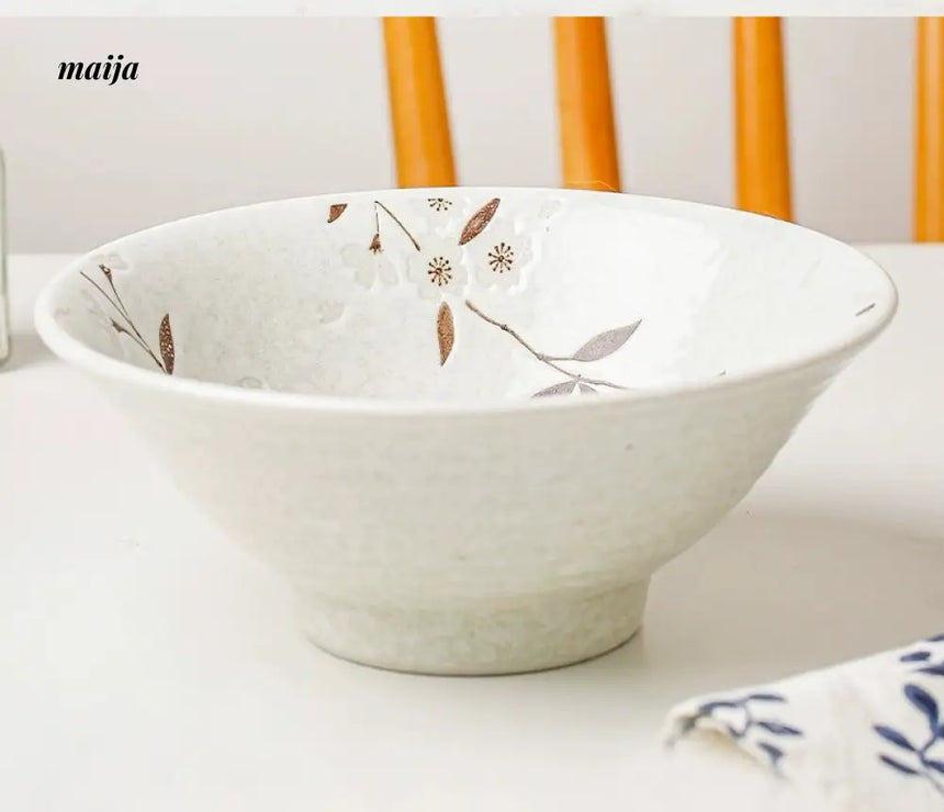 OKADA YAKI Japanese Ceramic Soup Bowl from OKADA YAKI