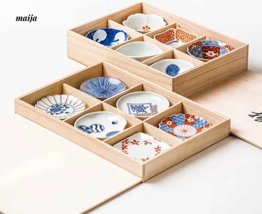 OKADA YAKI Japanese Gift Box Dish Set from OKADA YAKI
