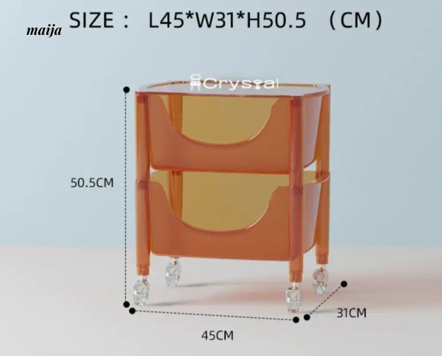 Acrylic Cloudy Snack Trolley