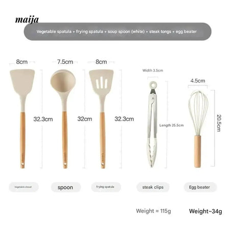 CAROTE Silicone Shovel for Frying and Non-Stick Cooking from CAROTE