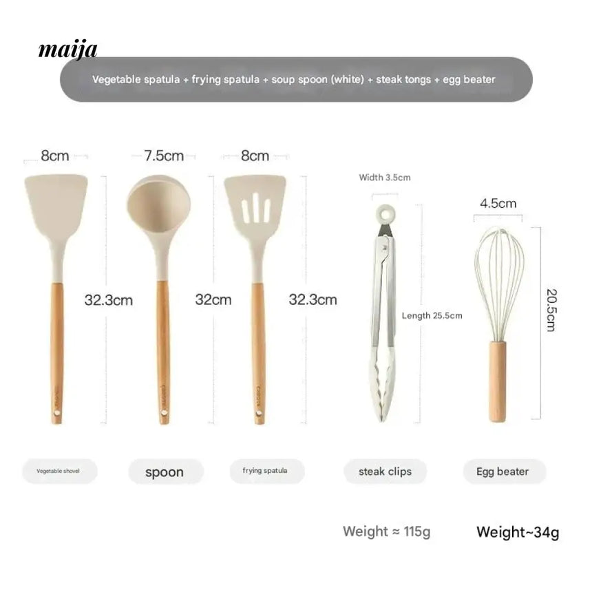 CAROTE Silicone Shovel for Frying and Non-Stick Cooking from CAROTE