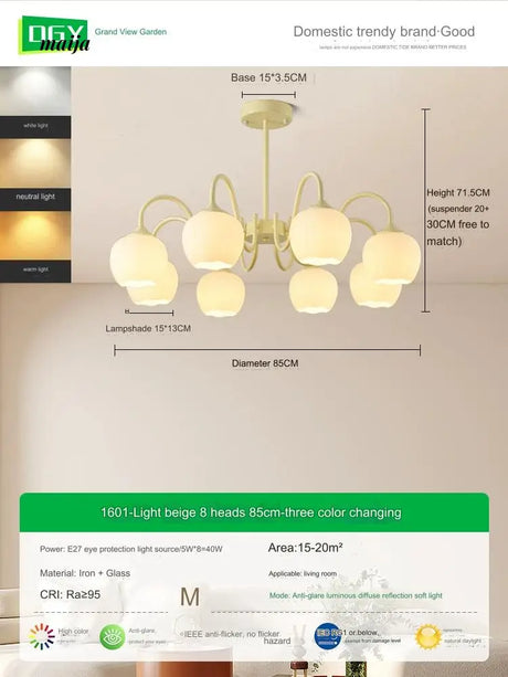GVG Creamy Tulip Ceiling Lamp from GVG