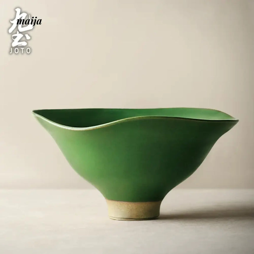 JOTO Japanese Rough Pottery Fruit Plate Sushi Tableware from JOTO