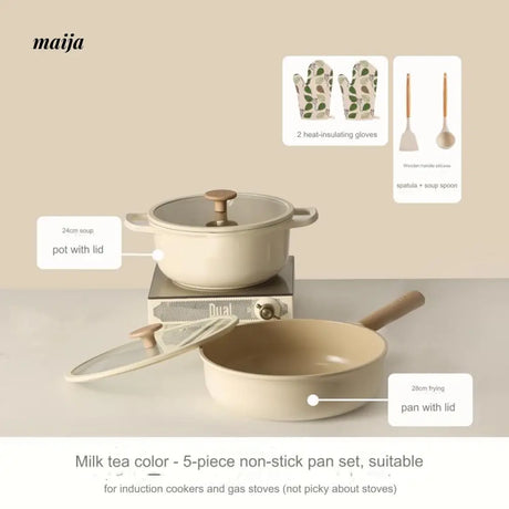 CAROTE Non-Stick Ceramic Frying Pot Set from CAROTE