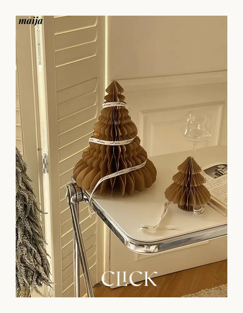 CLICK 3D Christmas Tree Origami Table Decor Stand Prop from CLICK