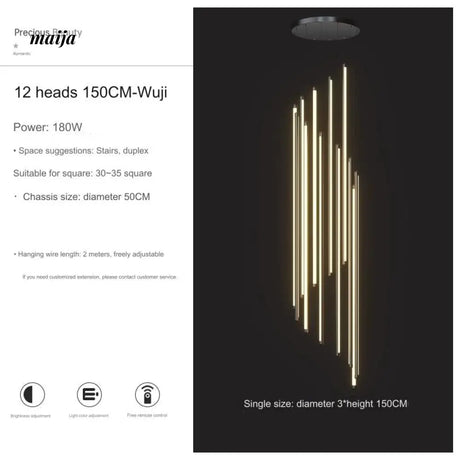 Dijon Staircase Chandelier from maija