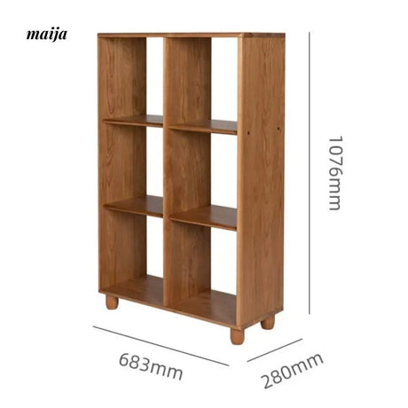 Cherry Wood Grid Shelf from maija