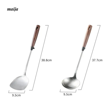CAROTE Stainless Steel Spatula with Walnut Handle from CAROTE